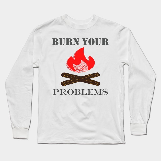 Burn Long Sleeve T-Shirt by Aim For The Face